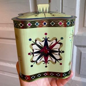 Vintage MCM 1960 SLK Co Decorative tin
